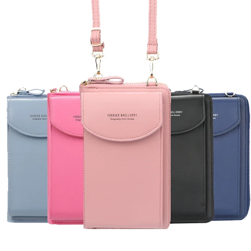Portafoglio da donna a tracolla Mini borse in pelle cinghie porta carte di credito per cellulare portafoglio borsa tasche per soldi borse piccole