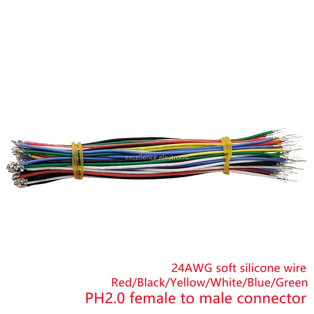 JST PH 2.0 Female Male Extend Connector with 24AWG Soft Silicone Pre-Crimped Cable Kit for Battery JJRC H36 Blade Inductrix Tiny - Image 5