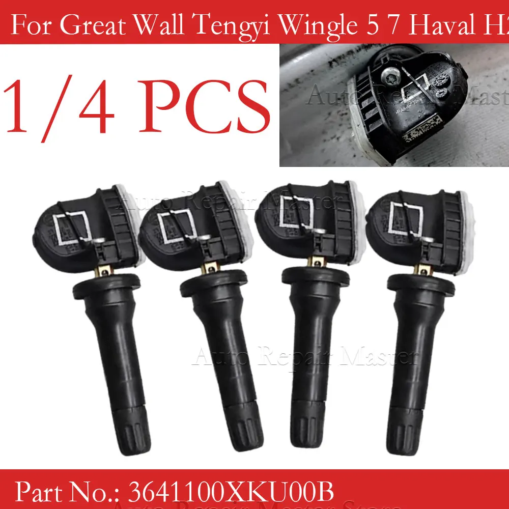 1/4PCS 3641100XKU00B For Great Wall Tengyi Wingle 5 7 Haval H2 H5 H6 H7 M6 433MHZ TPMS Tire Pressure Sensor