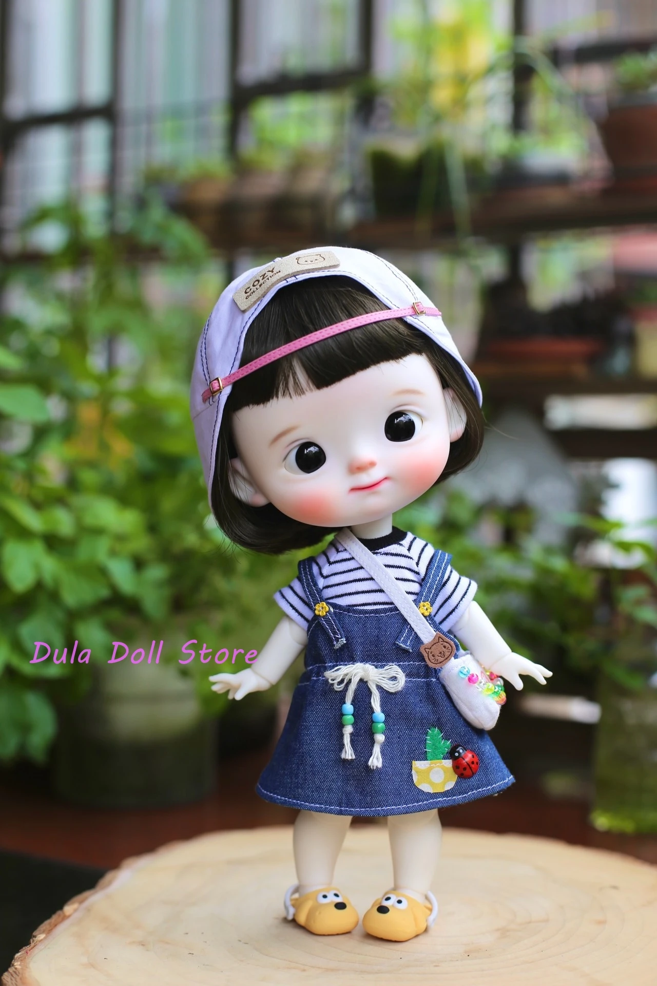 Dula Doll Clothes Striped dress denim skirt for Diandian Doll Accessories