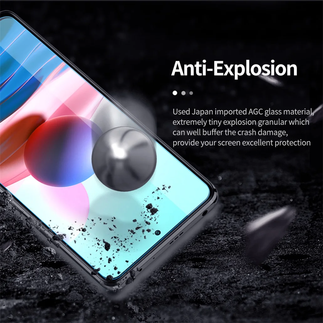 For Xiaomi Redmi Note 10 10 Pro 4G 5G 10S Tempered Glass Nillkin H+PRO Anti-Explosion Screen Protector For Redmi Note 10 Pro Max