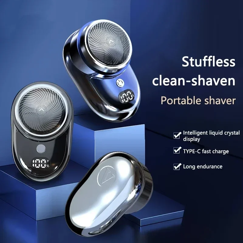 Lenovo Mini Electric Shaver Face Beard Cordless Shaving Portable Travel Car Home Razor Rechargeable Pocket Size Razor For Men