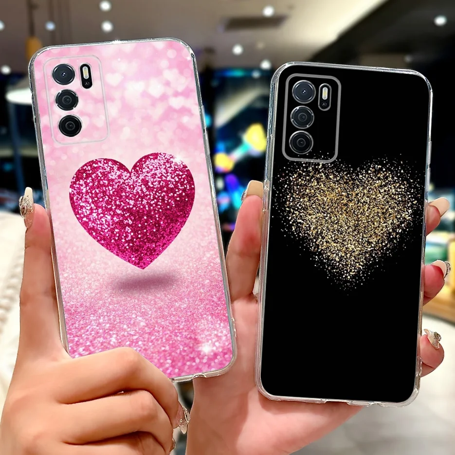 Para Oppo A16 funda Oppo A16s CPH2271 funda pintada de flores de lujo funda de teléfono delgada suave para Oppo A16k A 16 e OppoA16 s Fundas bolsas