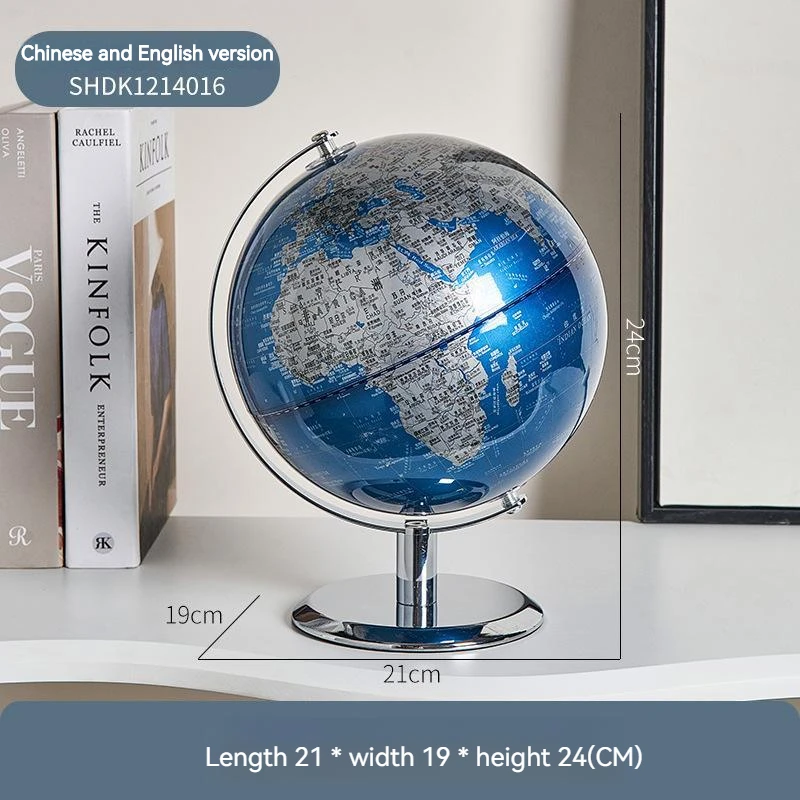 Globe décoratif pour fournitures de bureau, 14/20/23cm, pour l'enseignement de l'anglais, démonstration, bureau, étude, salon, maison