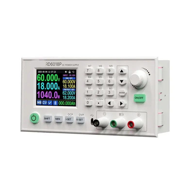 

X12A-RD6018P-W 5-разрядный дисплей, регулируемый по напряжению, понижающий преобразователь постоянного тока для ремонта ноутбуков