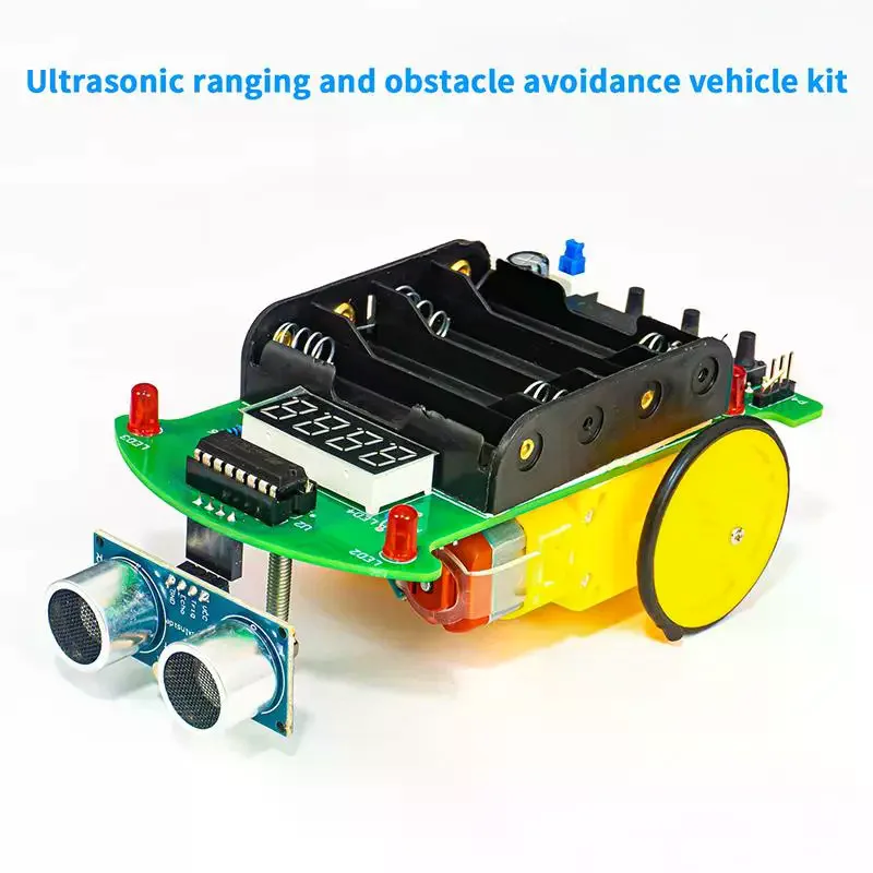 

Ультразвуковой DIY ремонт Высокое качество Прочный практичный дальномер Предотвращение препятствий Автомобильный электронный комплект Программирование светодиодного дисплея