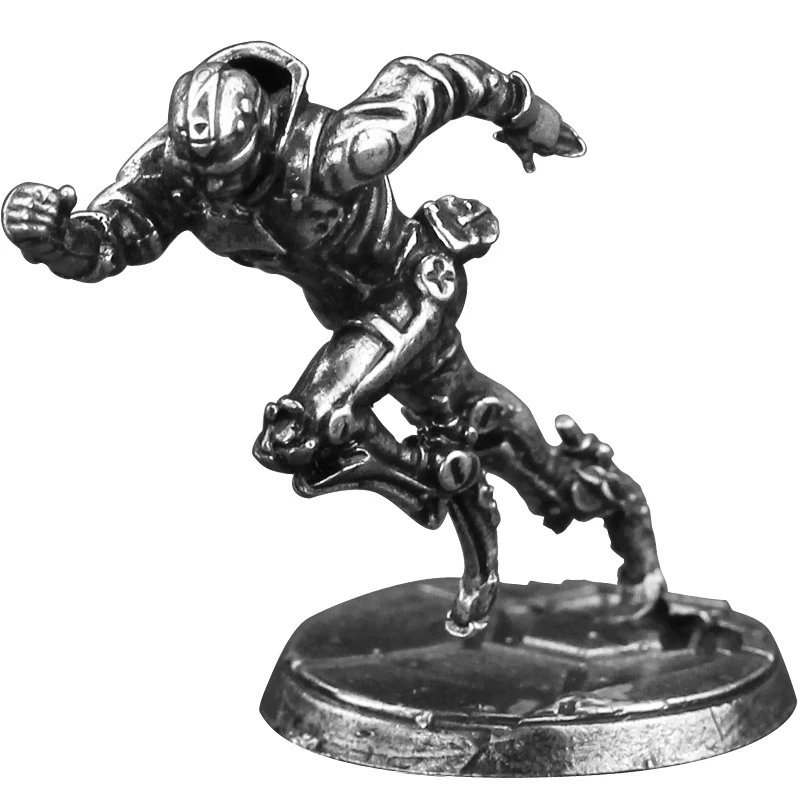 Cupronickel الجندي عمل أرقام نموذج مستقبلية التكنولوجيا Cyberpunk لعب الأولاد سطح المكتب مجلس لعبة قطع زخرفة صغيرة الملحقات #5