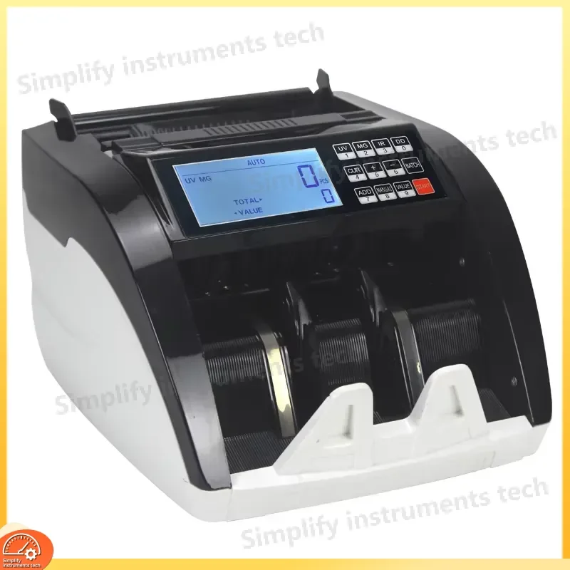 110V 220V Currency Counter with UV IR MG DD Detection for USD EUR AED THB PHP IQD Banknotes Cash Counting and