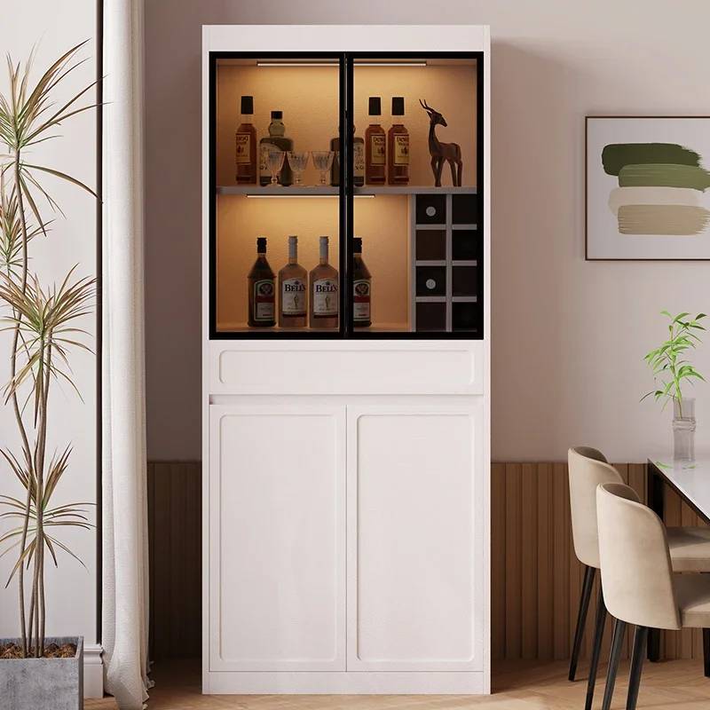 Armoire de bar d'angle de luxe, vitrine de rangement moderne, armoire de bar, vitrine de boissons, café, meubles de maison