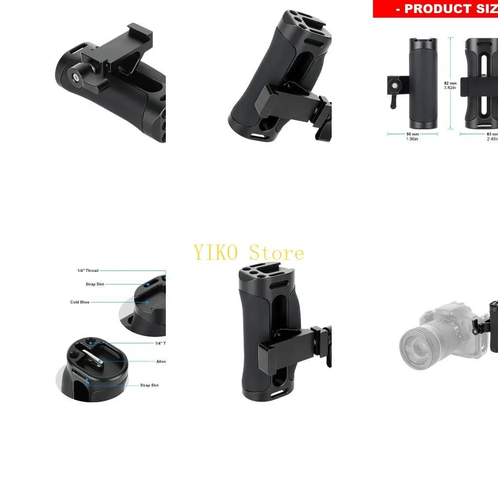 K32C Heavy Duty Arca Side Handle For Camera Cage System Enabling Handheld Operation And Rapid Equipment Switching