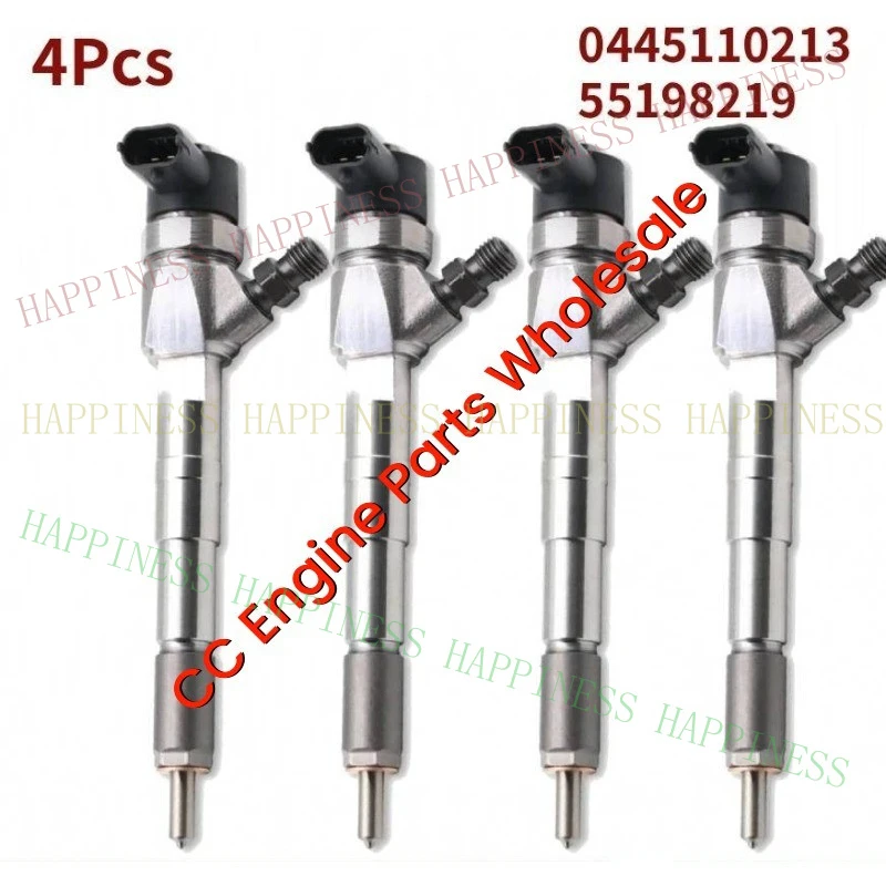 RN+    0445110213 55198219 Diesel Fuel Injector for Fiat Alfa Romeo 2.4 JTD 2005-2010