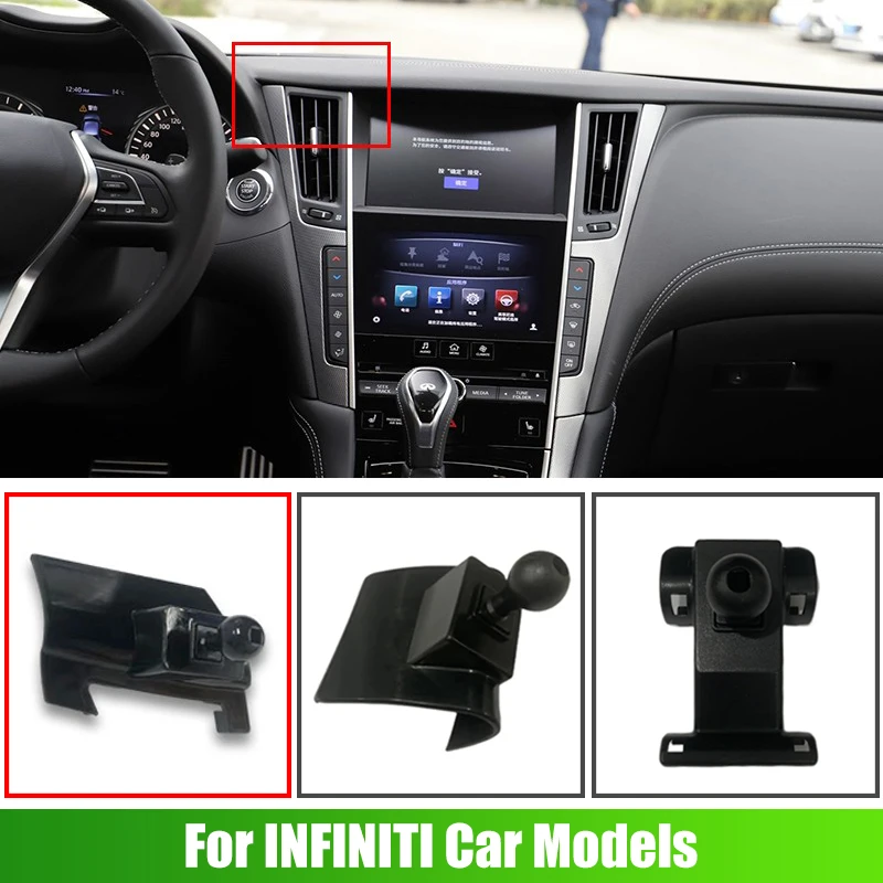 

Special Car Mobile Phone Holder Bracket Base Air Outlet Bracket Base For INFINITI Q50 QX50 QX60 Car Styling Accessories