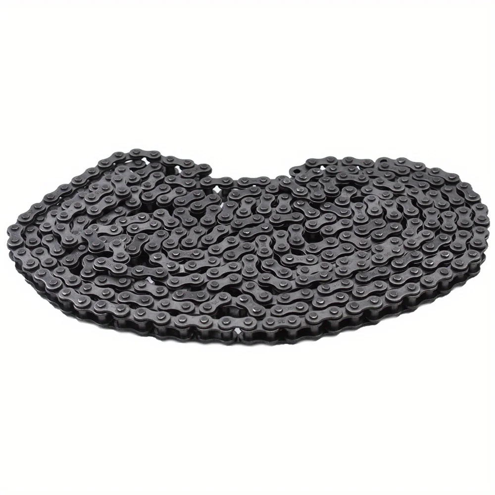 # Corrente de rolo de carbono de 35 10 pés de 0,375 polegadas com 2 elos de conexão