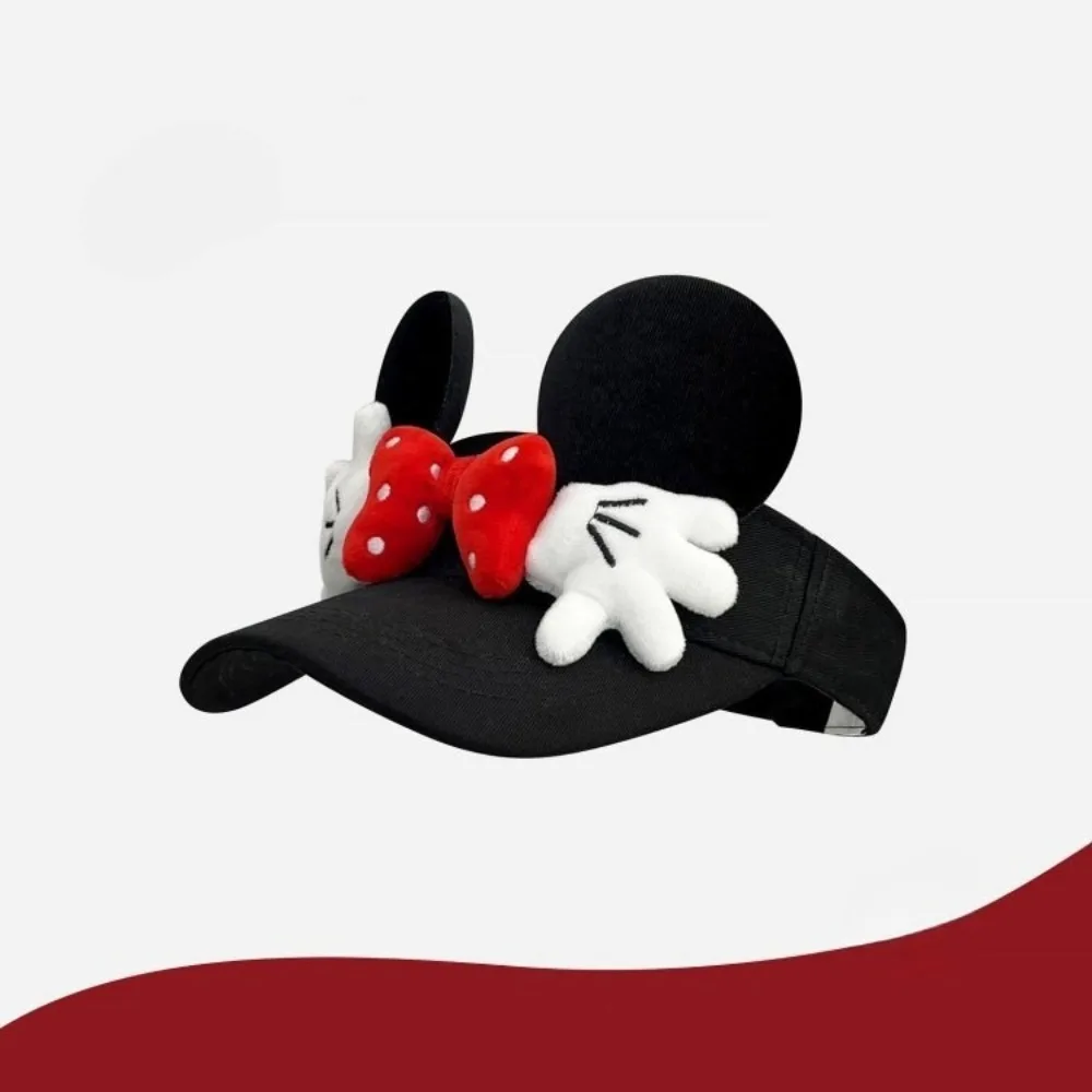 Cute Cartoon Mickey Hat Women's New Summer Fashion and Versatile Travel Sun Protection Peaked Hat Suitable for Outdoor Travel view 3