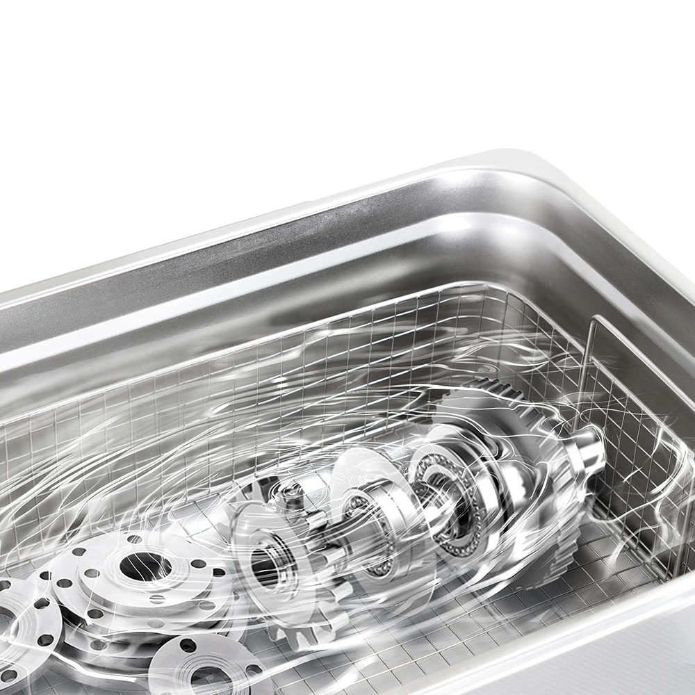 Programmable Digital Ultrasonic Cleaner, Time & Temperature Control (Max 80°C), Precision Cleaning Bath for Parts, 2L-30L Option