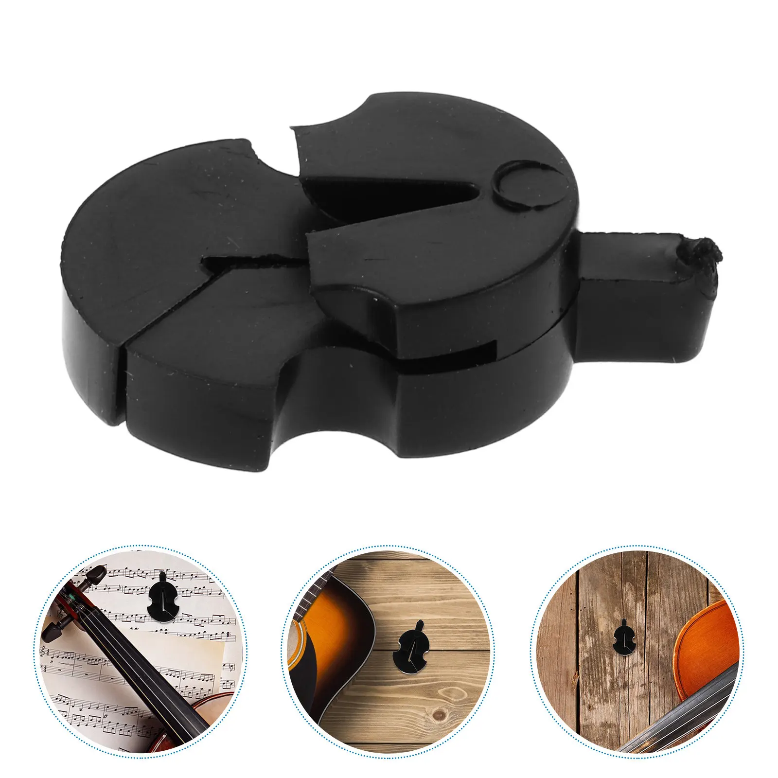 

Violin Practice Mute Rubber Tourte Design Fits Full Size and Small Violas Non-Slip Quiet Playing Support Accessory