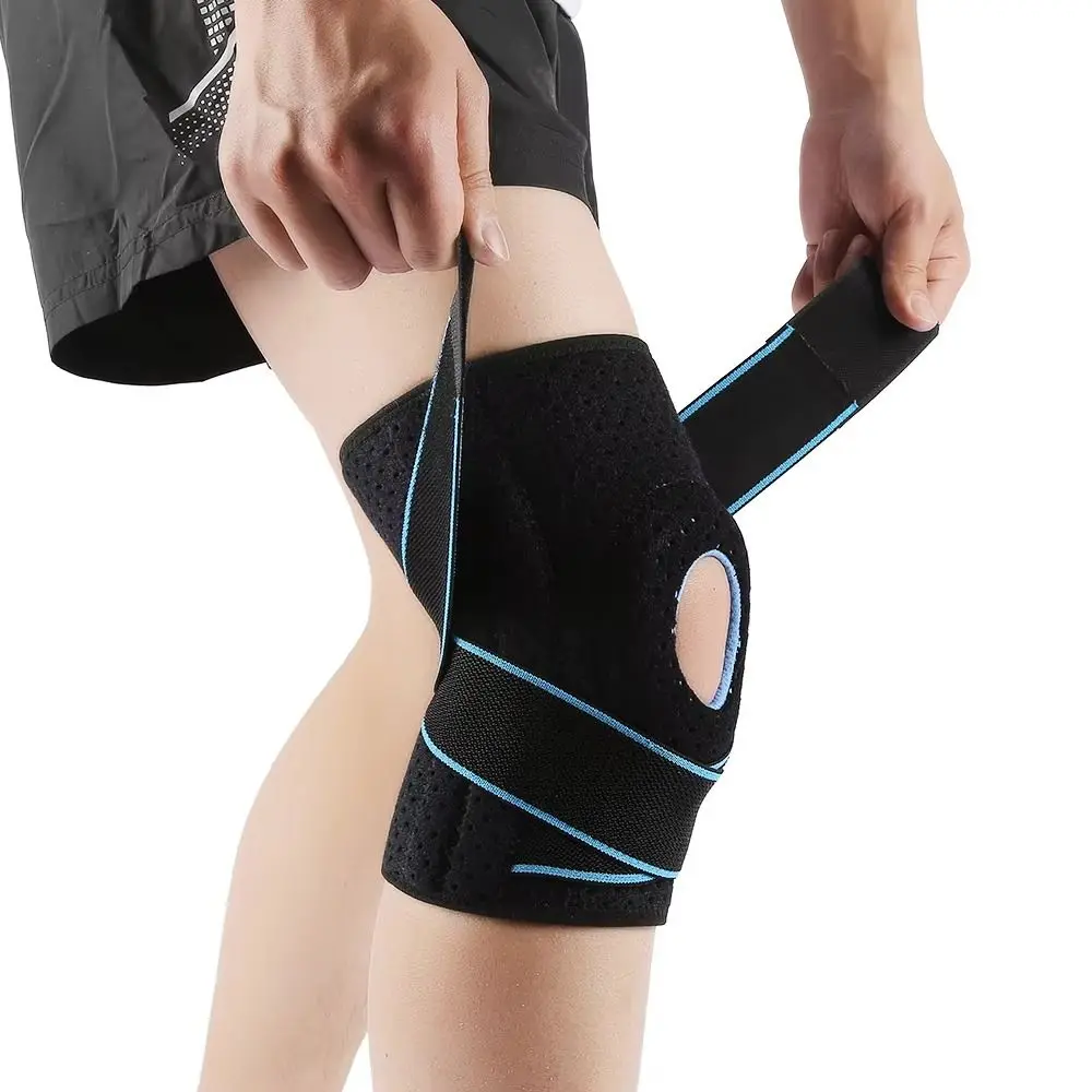

Adjustable Strap Compression Knee Brace Side Stabilizers Protector Meniscus Tear Support Pressurized Elastic Joint Support