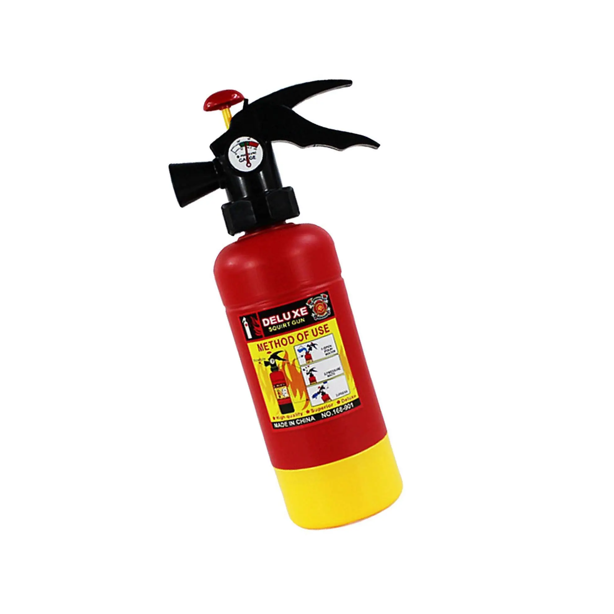 Kids Red Plastic Fire Extinguisher Shaped Squirt Water Toys