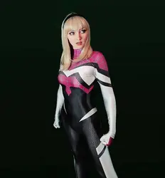 Adults Ghost Spider 2099 Cosplay Costumes Zentai Suit Halloween Jumpsuits Female Woman Superhero Bodysuit