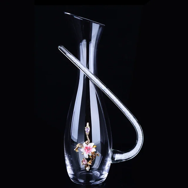 Crystal Glass Pitcher Red Wine Decanter Wine Dispenser Flagon Wine Bottle Wine Container Glass Bottle Barware Wine Accessories