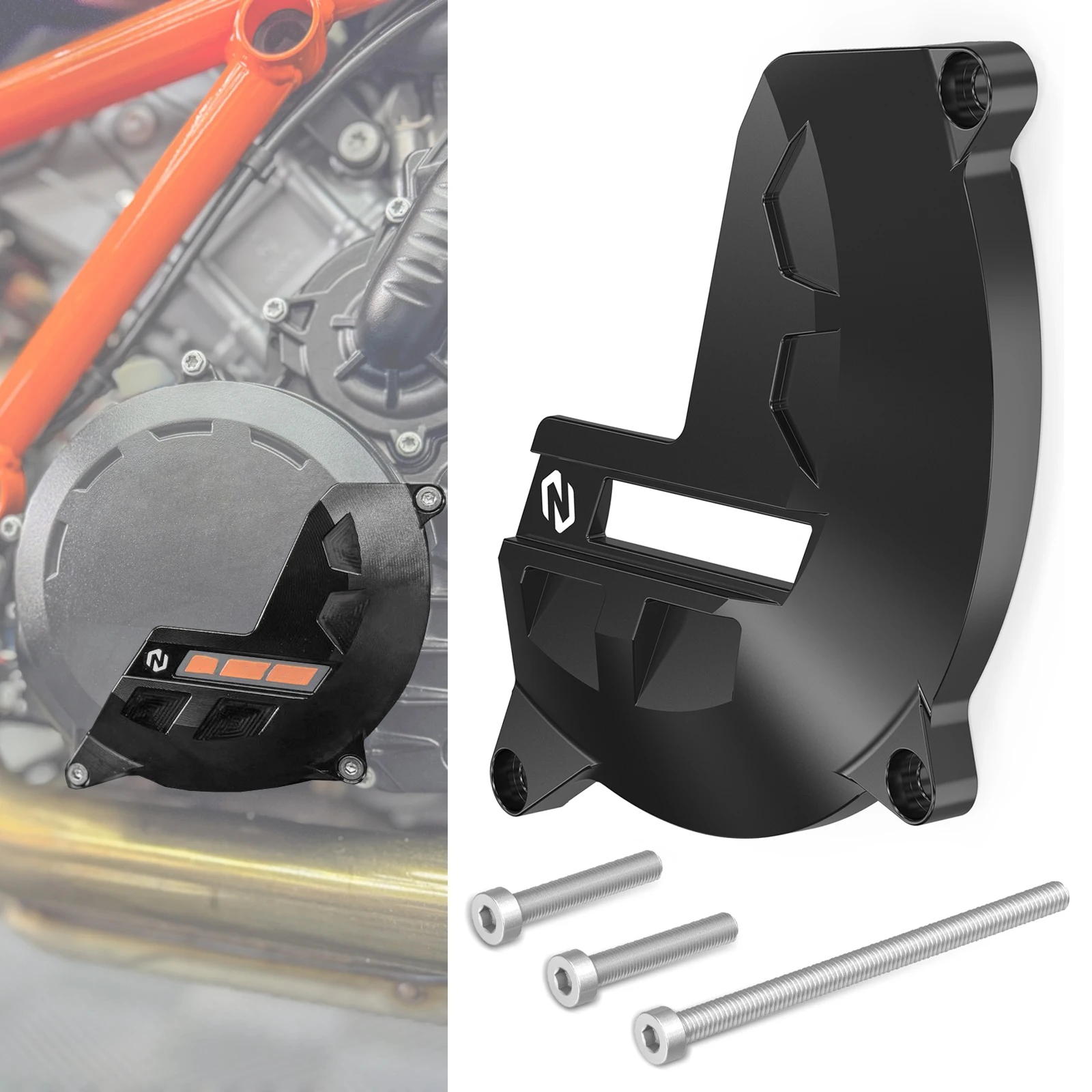 

NICECNC для 2024 2025 KTM 1390 Super Duke R/EVO, крышка сцепления двигателя, защитная крышка, защита сцепления мотоцикла