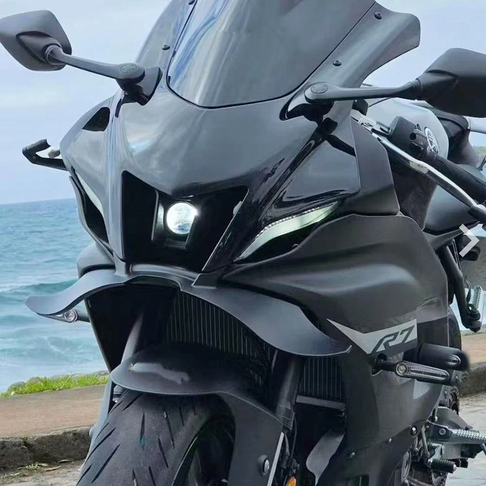 Motorcycle Frontal Spoilers Downforce Winglet Aerodynamic Wing Front Spoiler For YAMAHA YZF R7 2022 -2025