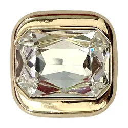 5pcs Fashionable Diamond Buttons High Quality Large Rhinestone Square Metal Buttons Clothing Decorative Buttons