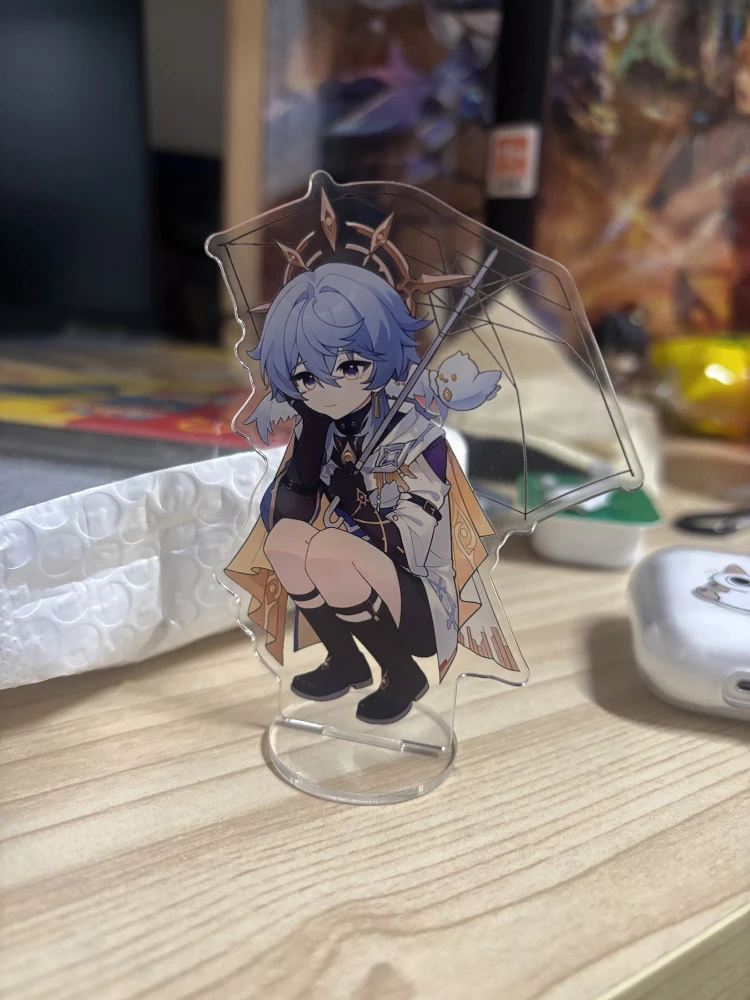 Honkai:Star Rail Sunday Hold an Umbrella Acrylic Figure Stand Model Plate DIY Desk Decor Standing Sign Ornaments For Fans Gifts