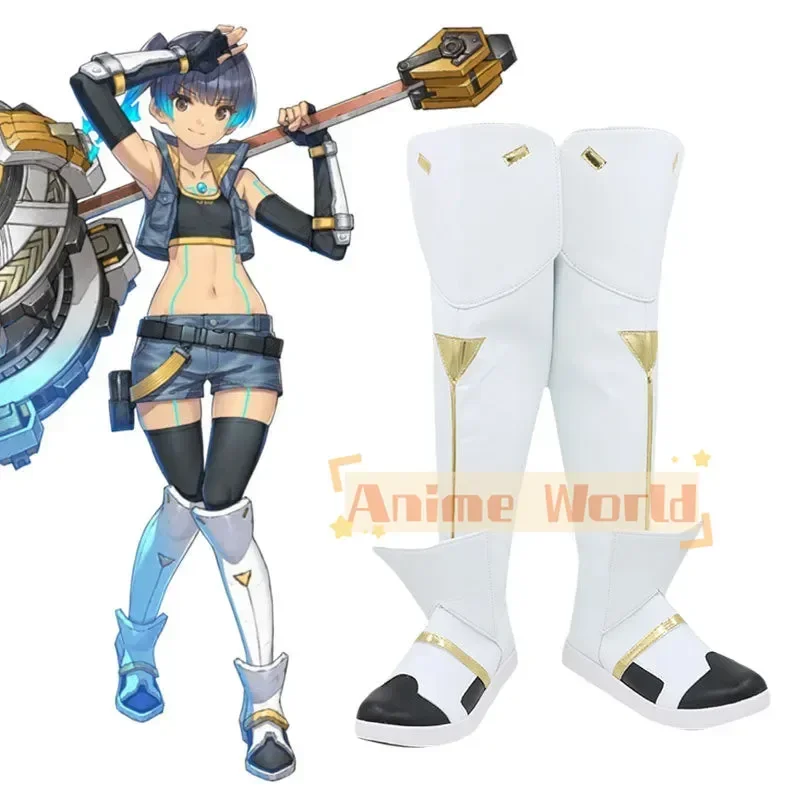 

Xenoblade Chronicles 3 Sena White Black Shoes Cosplay Boots Custom Made Halloween Carnival Party Props