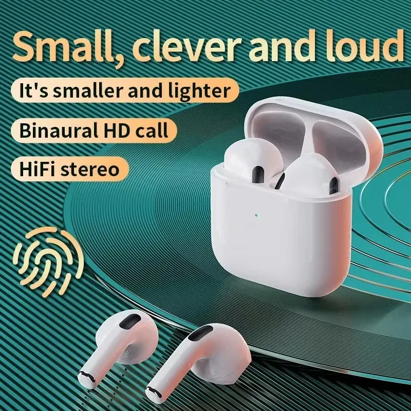 Air Pro 4 TWS Wireless Bluetooth Earphones Headphones Mini Earpone Headset For PC Android Apple iPhone Earbuds Accessories