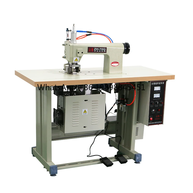 

Ultrasonic Lace Sewing Machine Non-woven Bag Sealing Machine Pneumatic CE Certificated