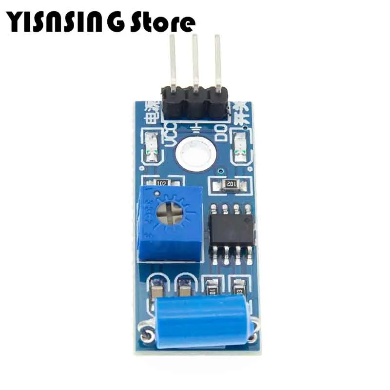 SW-420 Módulo De Sensor De Vibração Normalmente Fechado Para Sistema De Alarme, Veículo Inteligente, Robô, Helicóptero, Avião, Boart