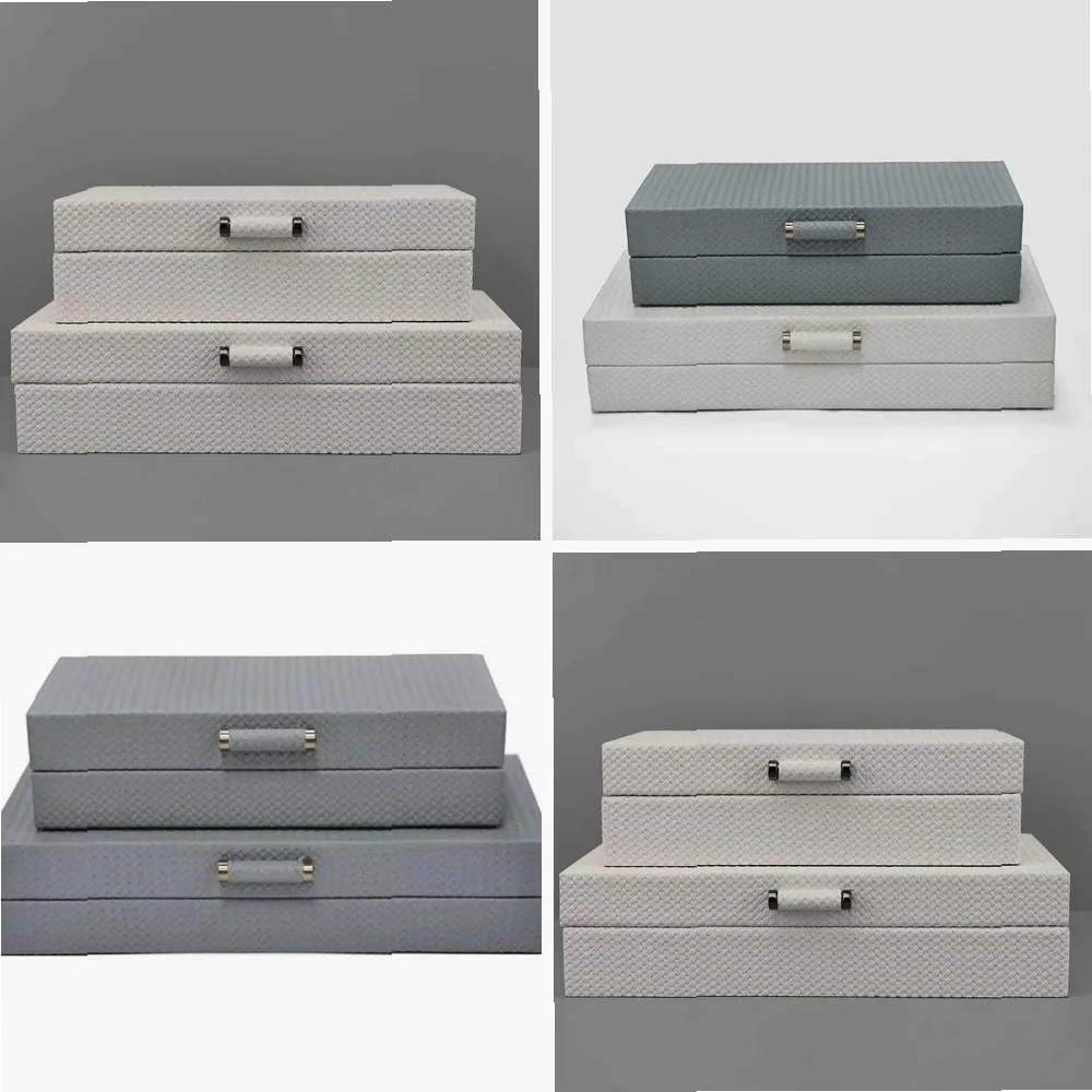 

Nordic Light Luxury Jewelry & Cosmetics Storage Box – Elegant Organizer for Vanity, Makeup Display Case with Lid