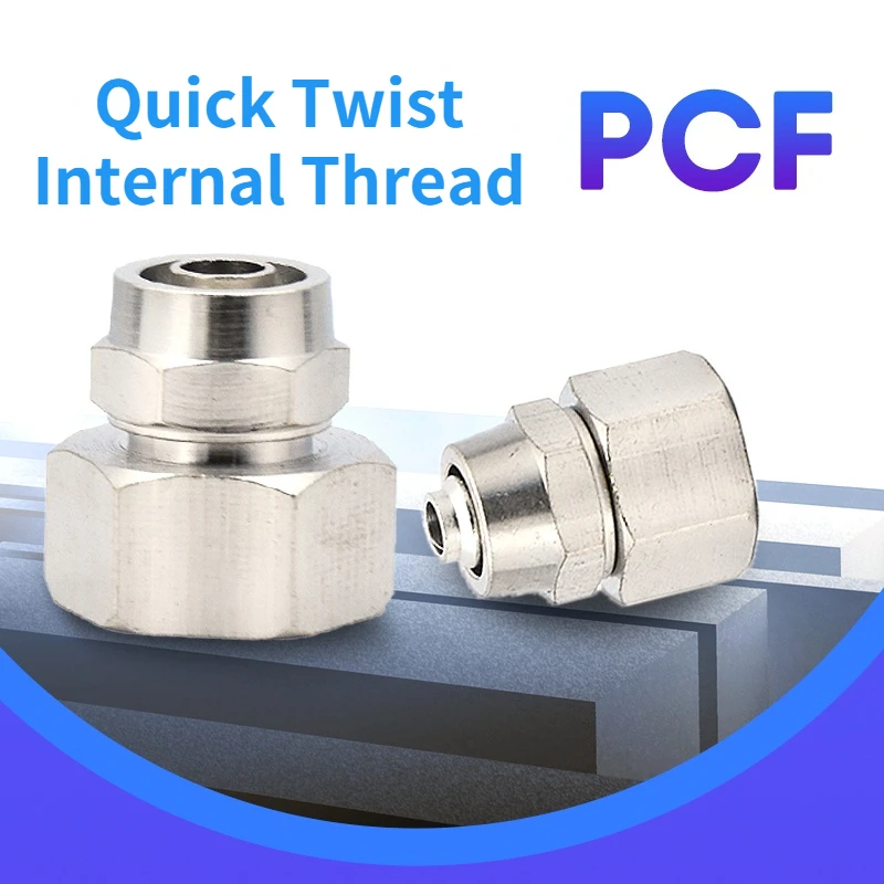 Pneumatic Fast Twist Fittings 4~12mm OD Tube To 1/8