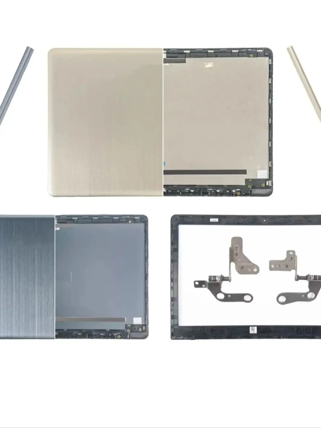Kit de remplacement de pièces de réparation d'ordinateur portable en métal pour N580 N580G N580V X580V N580VD X580VE LCD couverture arrière/lunette/charnière/charnières