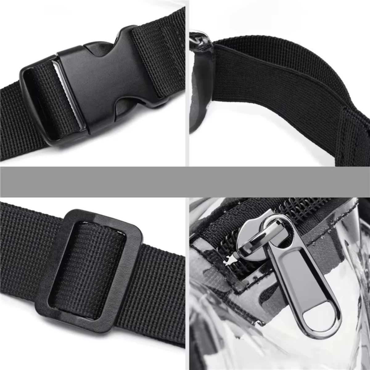 Hot Selling Transparent PVC Waist Bag Waterproof Outdoor Running Crossbody Travel Clear Storage Bag