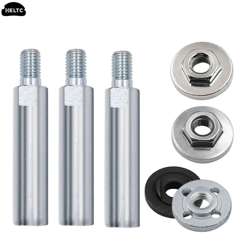 3PCS/Set 80MM Thread Adapter Shaft Polishing Pad Grinding Connection Rod Polisher Accessories M10 Angle Grinder Extension Rod