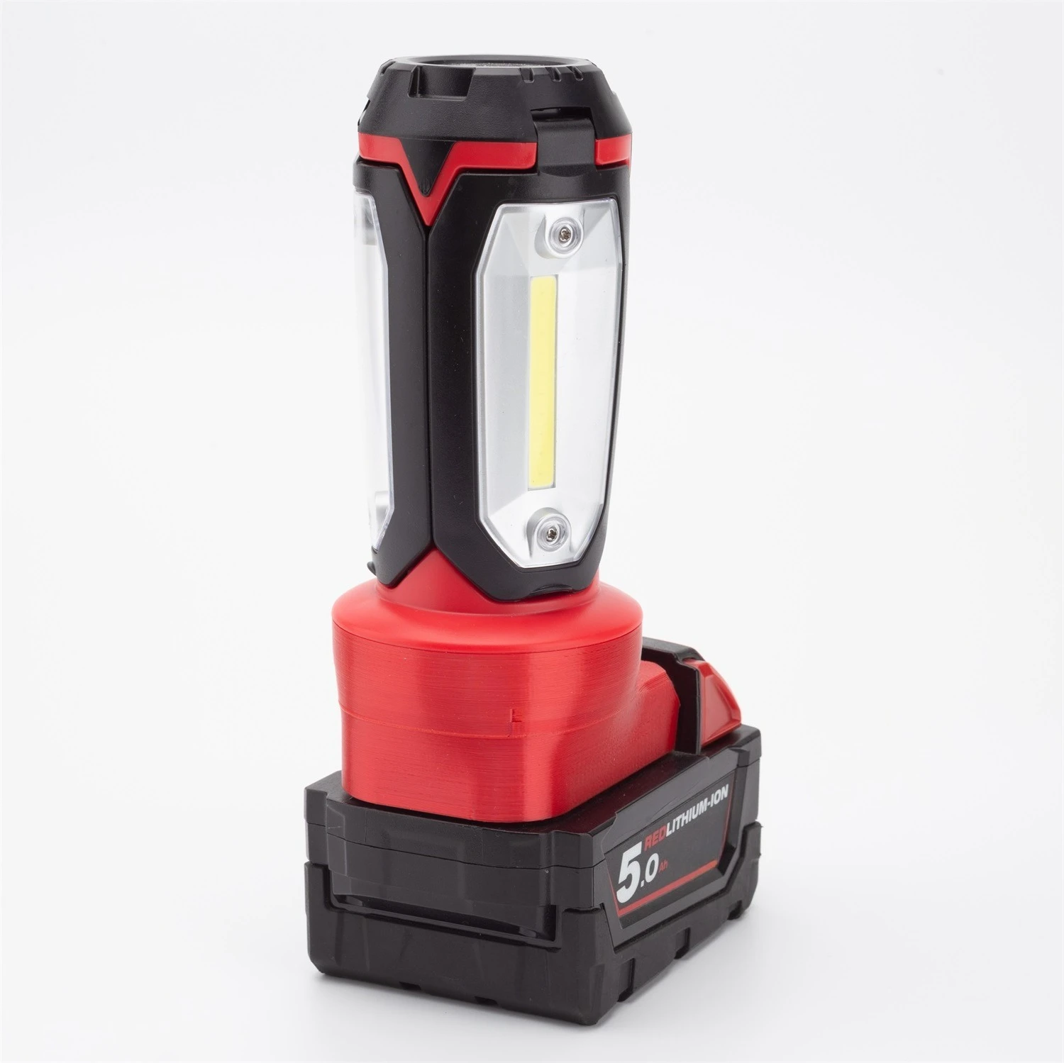 Cordless LED Spotlight Flashlight For Milwaukee LED 18V MAX Pivoting Torch Flood Work Light Flashlight TOOLS （No Battery)