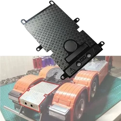 Simulation Metal Silver Skid Plate Decorative Plates for 1/14 Tamiya RC Truck Car For scania 770S 6X4 56368 8X4 56371 620