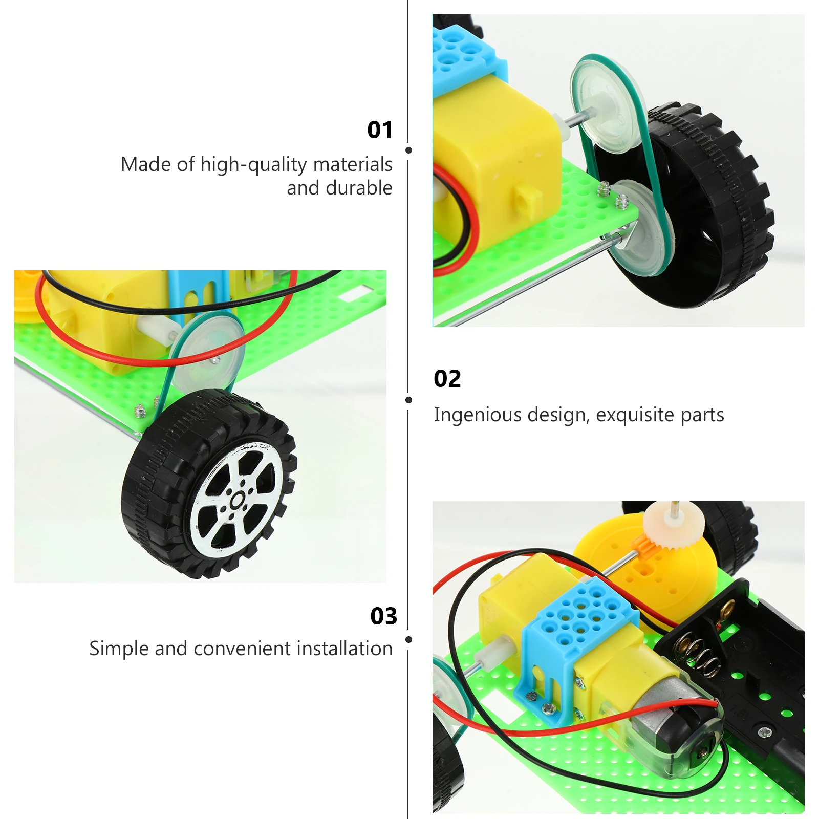 Robot de barrido eléctrico para niños, Kit de ciencia educativa Diy, herramienta de Robot barredor, enseñanza de rompecabezas entre padres e hijos