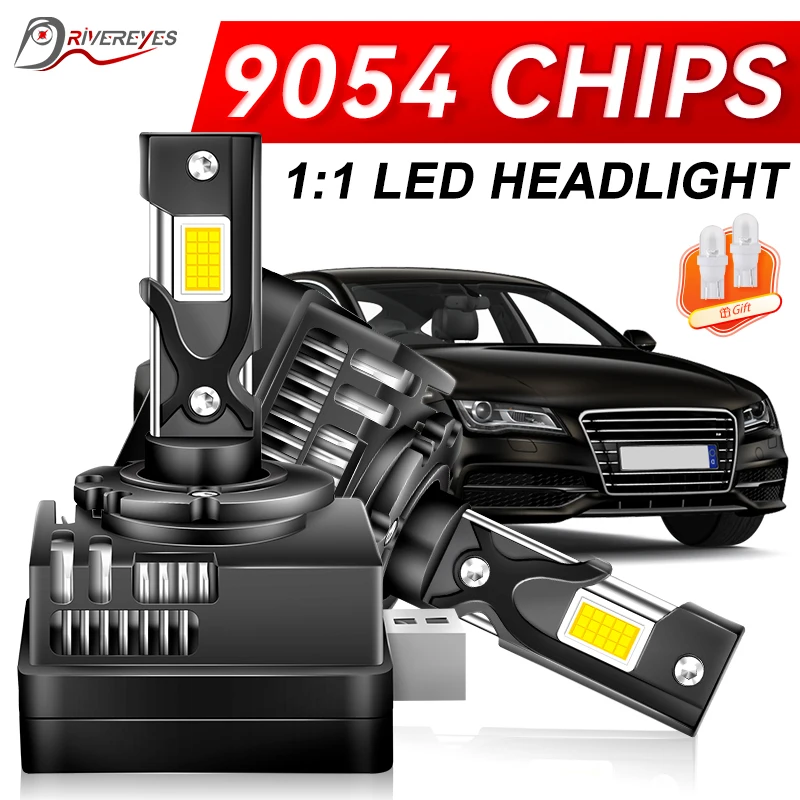 

D1S D3S LED Headlight Canbus HID D2S D4S D1R D2R D3R D4R Two-sided 9054 CSP Chip 6500K 12V STG Turbo Lamp 55W Ballasts Led Light