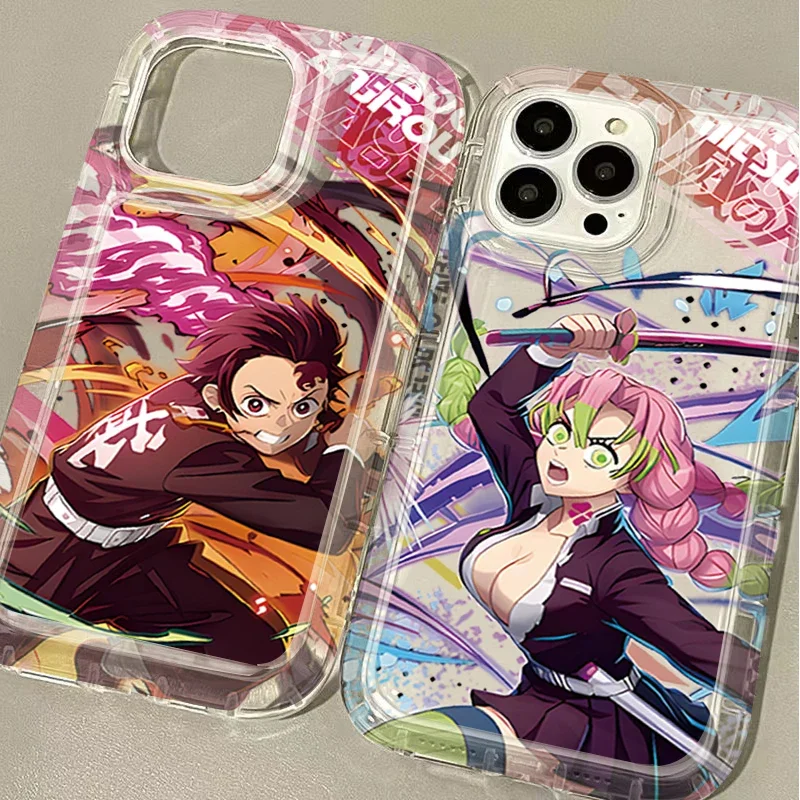 Anime Demon Slayer Clear Phone Case for Samsung Galaxy A15 A55 A05 A05S A14 A24 A13 A23 A73 A12 A22 A32 A52 A52S A72 A31 A51 A71