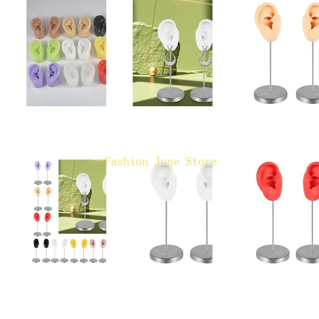 

N5KA силиконовая форма для ушей для ювелирных изделий, модель искусственного человеческого уха, реалистичная имитация ушей, для