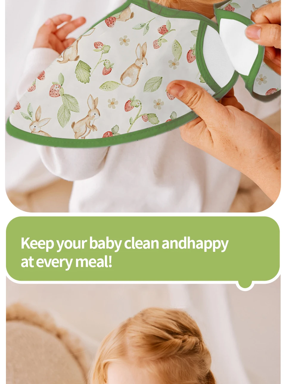 Kangobaby # Mein weiches Leben # Neue wasserdichte Baby ärmellose Lätzchen Mode Ganzkörperabdeckung – Detail 7