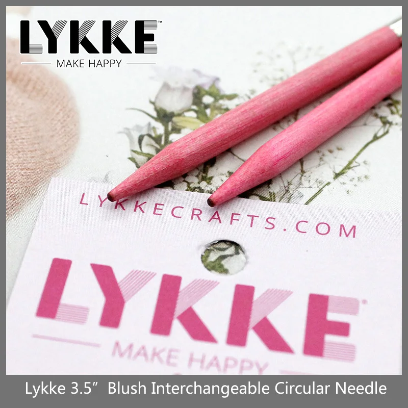 LYKKE Blush 3.5\'\'/7cm Interchangeable Knitting Needles Tip