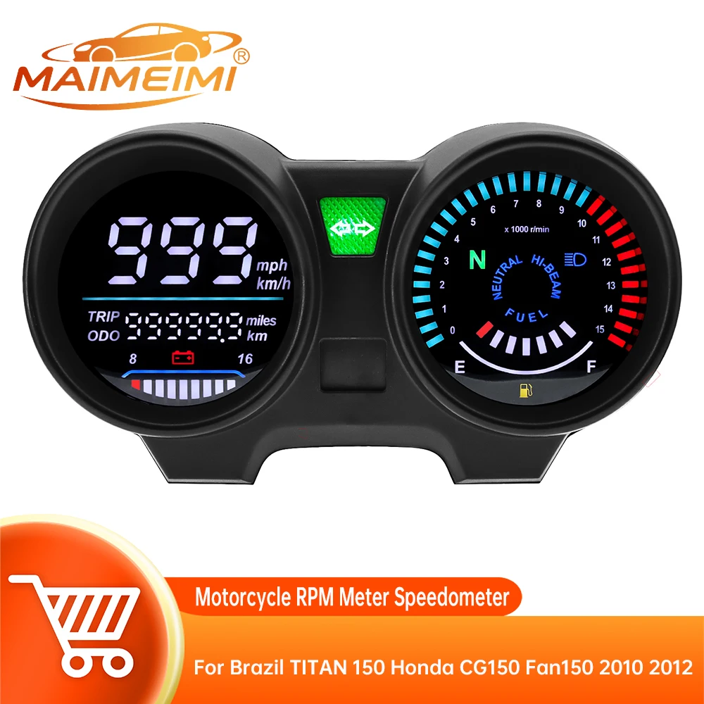 Motorcycle Digital Dashboard Electronics Panel For Brazil Titan 150 Honda Cg150 Fan150 2010 2012 2022 CG125 Year 2000 To 2008