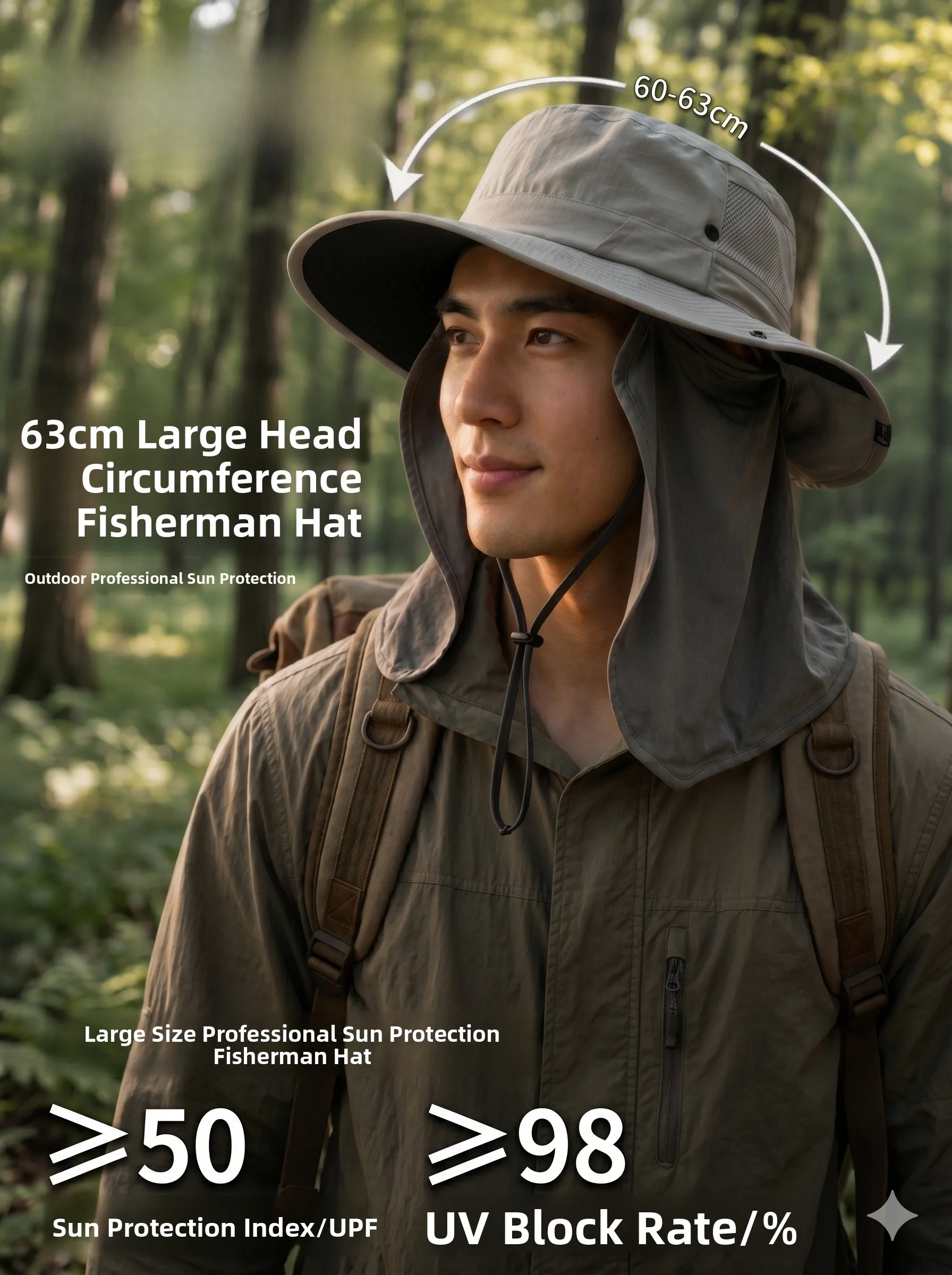 topex-lightweight-foldable-sun-protection-fishing-cap-new-men's-outdoor-climbing-hat-summer-breathable-sunshade-cap