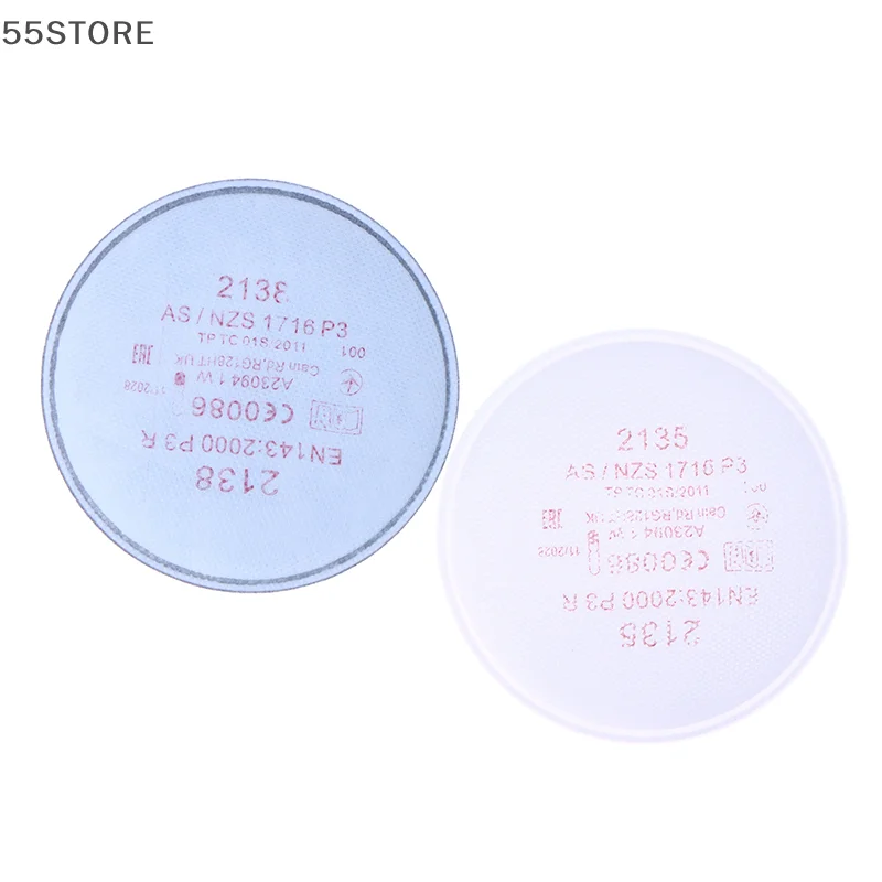 2 قطعة مرشح الجسيمات مع مستوى المضطرب 2135/2138 P3 R مرشح الجسيمات لسلسلة 6800 7502 6200 قناع الغبار التنفس