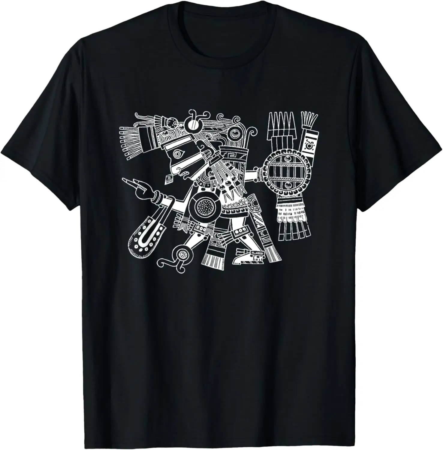 

Maya patron deity Tezcatlipoca warrior Aztec Indians Mexico T-Shirt Motorcycle