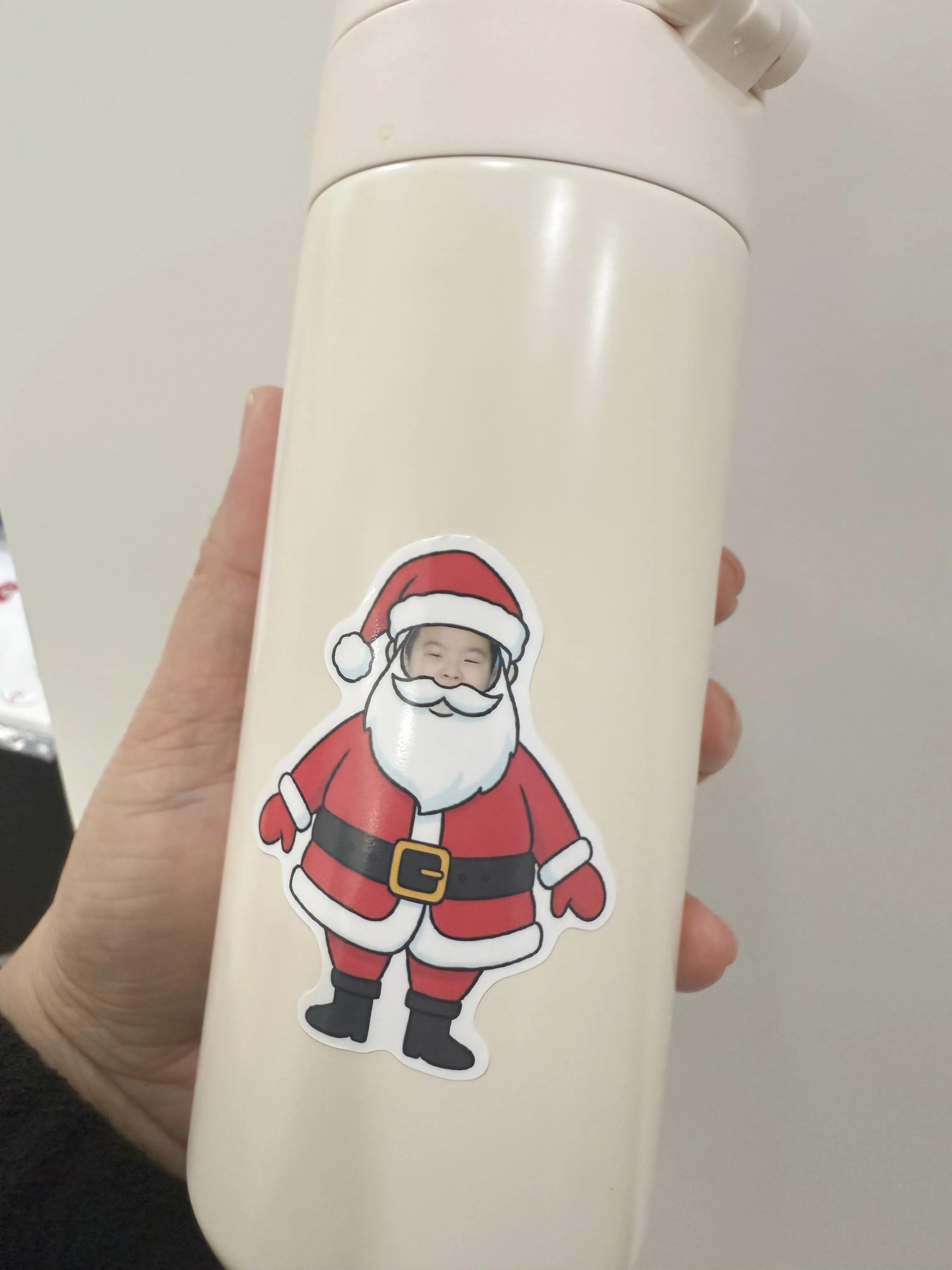 50 Stück Weihnachts-Aufkleber zum Selbstgestalten, Vinyl-Aufkleber, Etiketten, gestanzte, personalisierte Geschenkverpackung, Weihnachtsfeier-Dekorationen – Detail 2